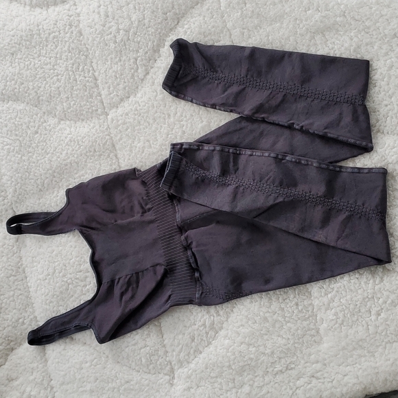 Free People Pants - Free People Good Karma Onesie Washed Black